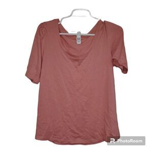 Old Navy Antique Coral Poet Sleeve Tee Women’s Medium NWT